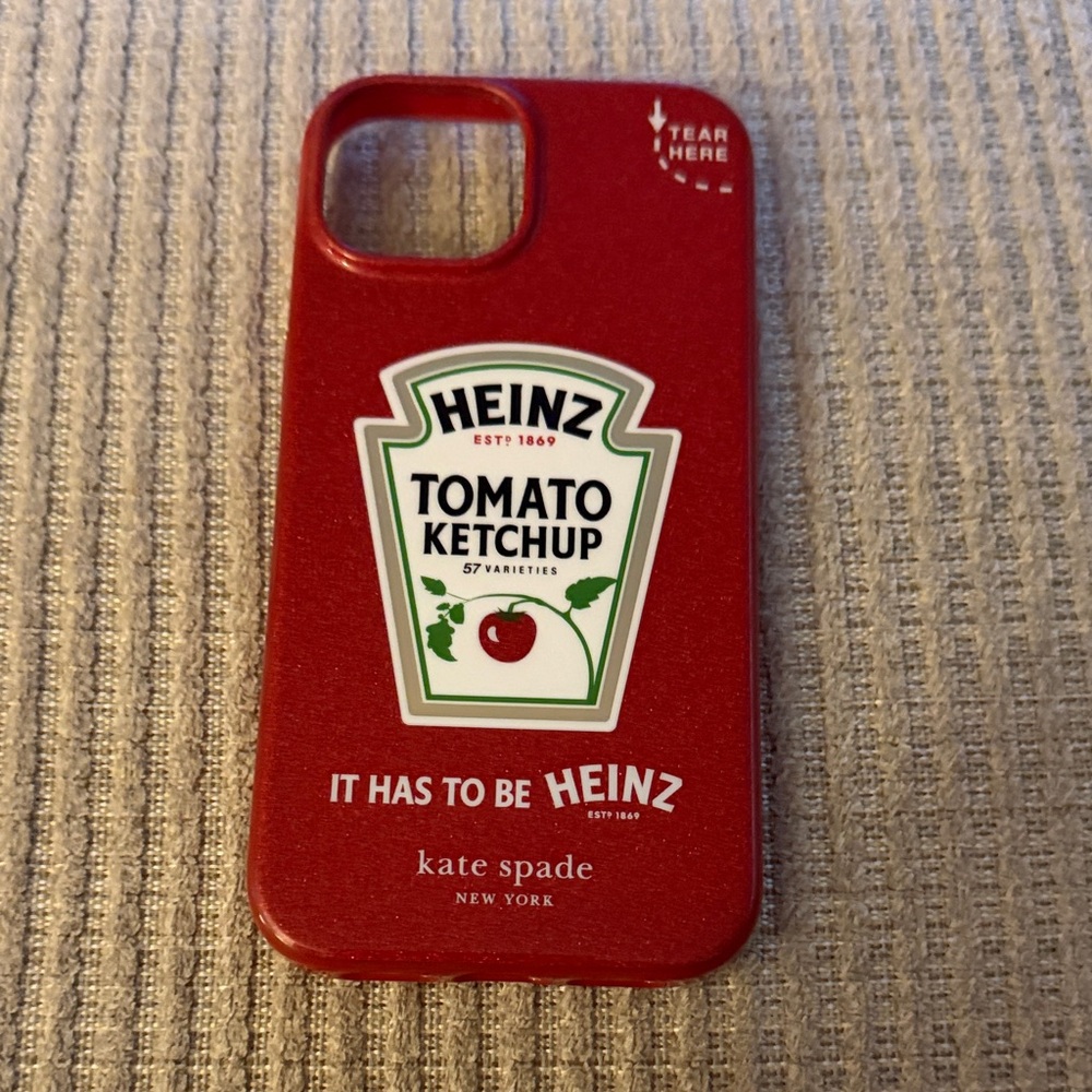 Kate Spade Red Heinz Ketchup iPhone 15 Case